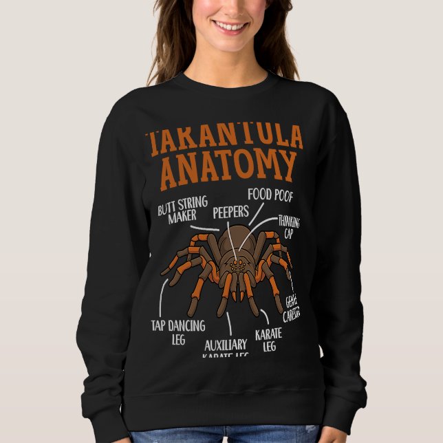 Sweatshirt Tarantula Anatomie Arachnide Spider Whisperer (Devant)