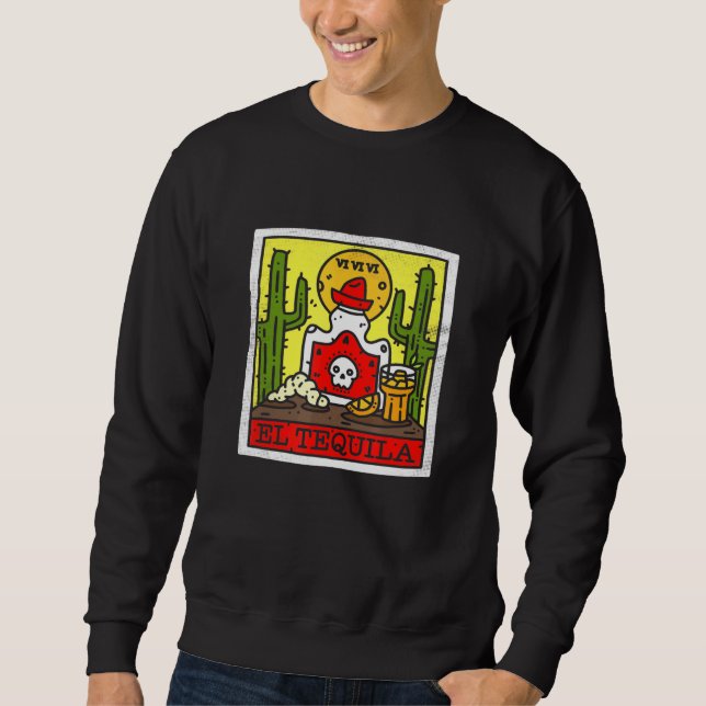 Sweatshirt Tarot gothique El Tequila Gothique Satanique Occul (Devant)
