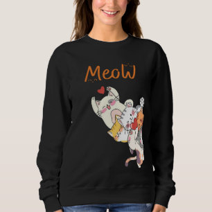 Sweatshirt Tas de ronrons Un moment de câlins de chat & d'amo