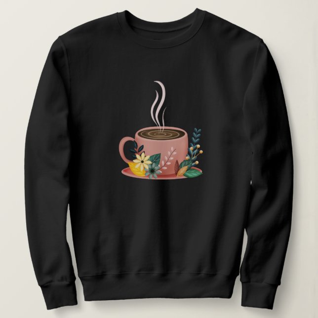 Sweatshirt Tasse de café cosy (Design devant)