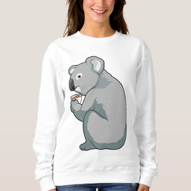 Sweatshirt Tasse de café Koala (Devant)
