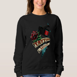 Sweatshirt Tatouage Artiste Machine de tatouage Encre noire