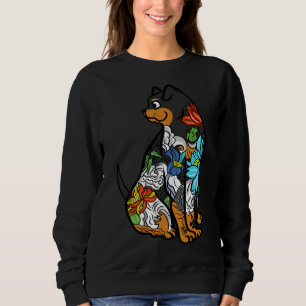 Sweatshirt Tatouage artistique Rottweiler