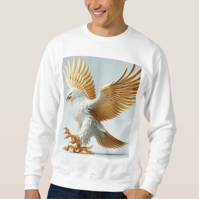 Sweatshirt "Tatouage d'aigle - Design de T-shirt" (Devant)