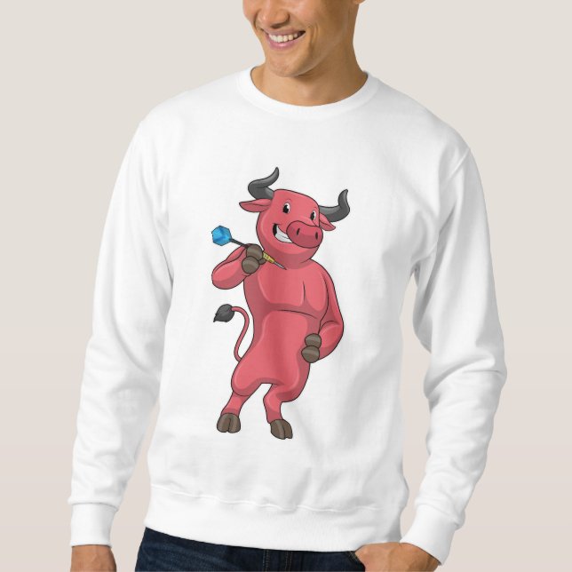 Sweatshirt Taureau aux fléchettes avec fléchette (Devant)