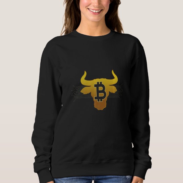 Sweatshirt Taureau Bitcoin BTC pour les traders de crypto (Devant)