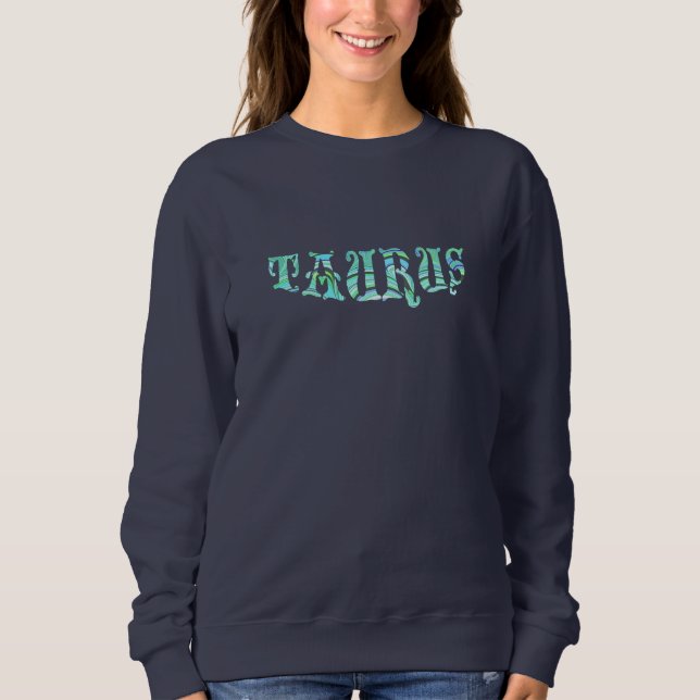 Sweatshirt TAURUS anniversaire avril mai zodiaque collage d'a (Devant)