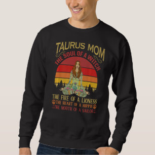 Sweatshirt Taurus Maman Zodiac Astrologie Soul Retro Vintage 