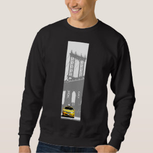 Sweatshirt Taxi jaune de New York Brooklyn Mens Vêtements