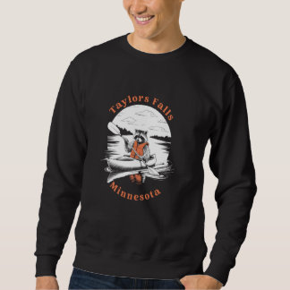 Sweatshirt Taylors Falls Minnesota Rétro Mignon Raton Laveur