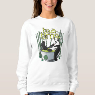 Sweatshirt Tea Time Panda