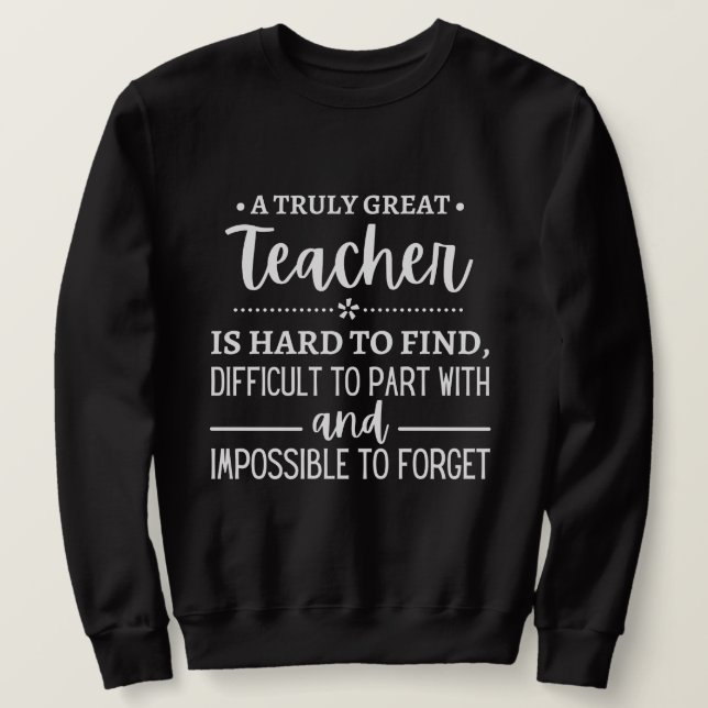 Sweatshirt Teacher (Design devant)