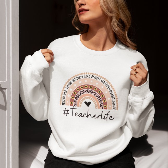 Sweatshirt Teacher Life Cute Teacher (Créateur téléchargé)