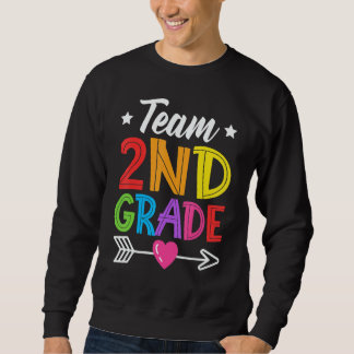 Sweatshirt Team 2nd Grade Teacher Student Kid Back To School 