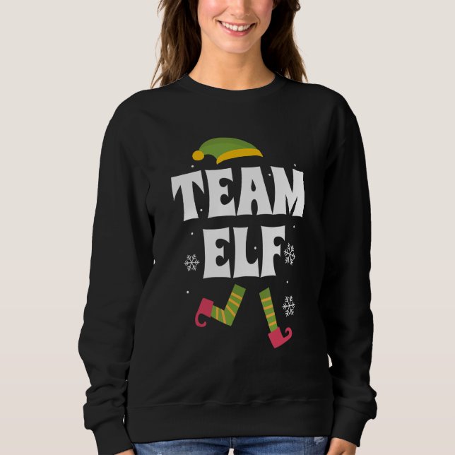 Sweatshirt Team Elf Family Group Matching Christmas Pajama Pa (Devant)