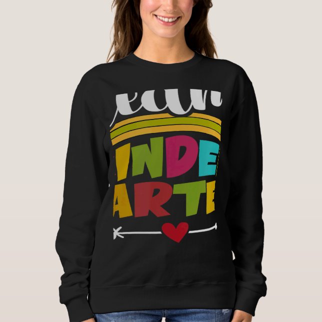 Sweatshirt Team Kindergarten Back To School Students Teachers (Devant)