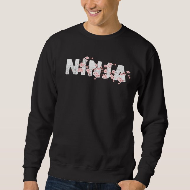 Sweatshirt Team Ninja Cerry Blossom Funny Gamers Tee Gamer (Devant)