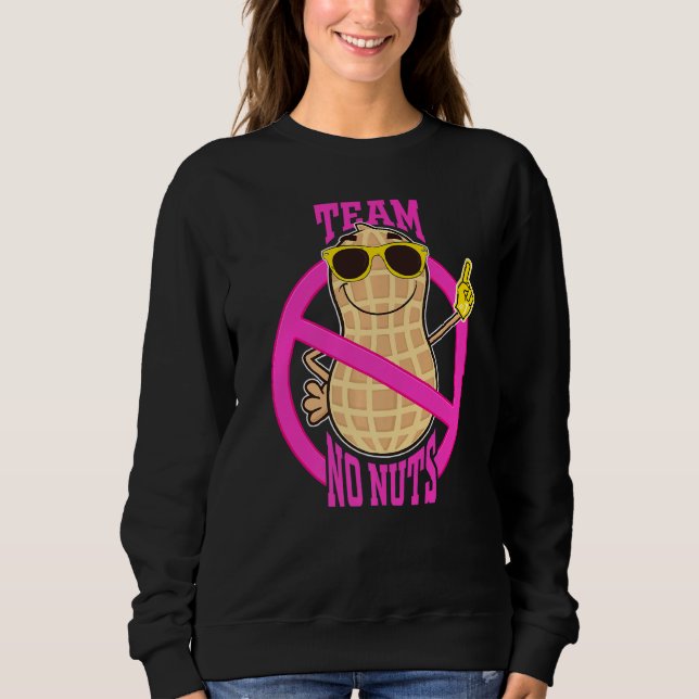 Sweatshirt Team No Nuts Gender Reveillez la grossesse Faire-p (Devant)