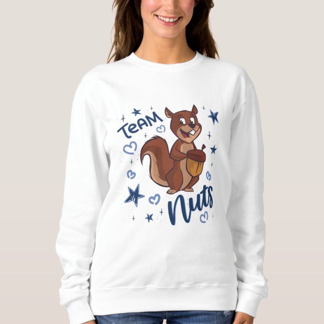Sweatshirt Team Nuts Genre Revey Party Blue Boy (Devant)
