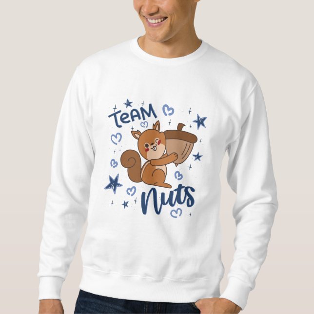 Sweatshirt Team Nuts Genre Revey Party Blue Boy (Devant)