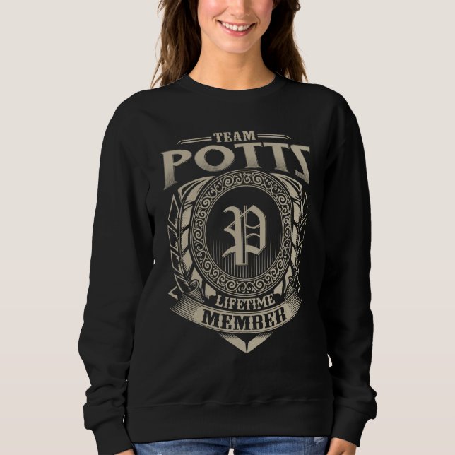 Sweatshirt Team POTTS Lifetime Member Surname POTTS Family Vi (Devant)