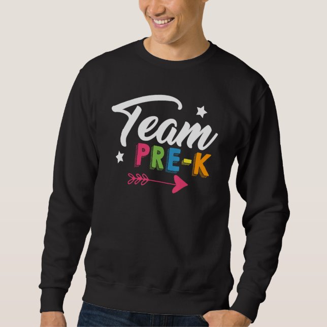 Sweatshirt Team Preschool Pre K School Boy Girl Classroom Cut (Devant)