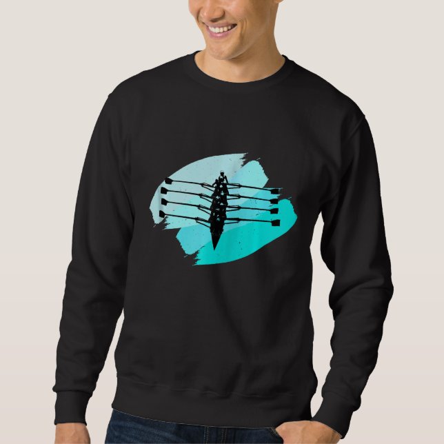 Sweatshirt Team Sport Rowing Pour Rower Zip (Devant)
