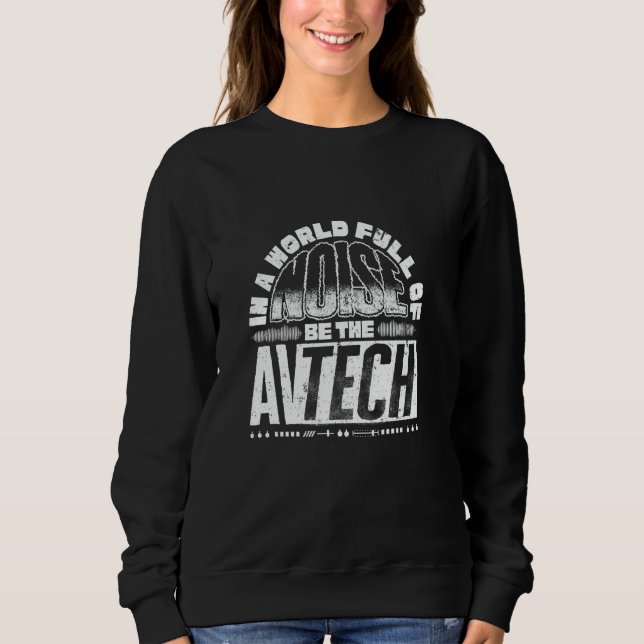 Sweatshirt Technicien Av Technicien Audio Visuel Be (Devant)