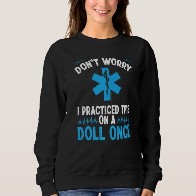 Sweatshirt Technicien d'ambulance EMT Paramédic Soigneur d'ur (Devant)