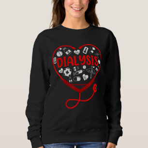 Sweatshirt Technicien de dialyse Femme Stéthoscope Infirmière