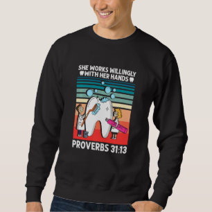 Sweatshirt Technicien dentaire Travailleur de la bouche Médic