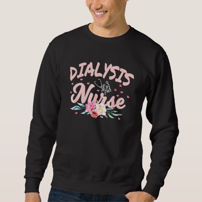 Sweatshirt Technicien en dialyse Infirmière Rein Heartbeat 1 (Devant)