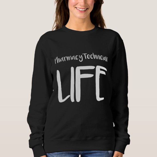 Sweatshirt Technicien en pharmacie Fille certifiée Pharma Tec (Devant)