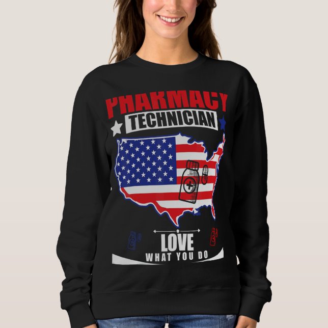 Sweatshirt Technicien En Pharmacie Php Pharmacien Pharm Tech  (Devant)