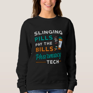 Sweatshirt Technicien en pharmacie pilules de collage pharmac