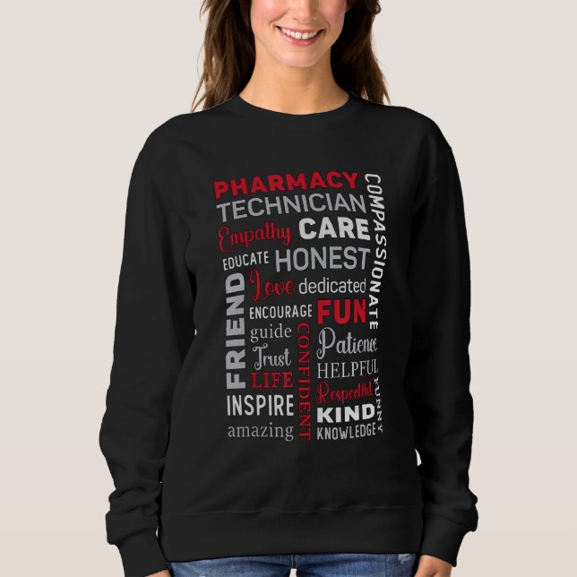 Sweatshirt Technicien en pharmacie Technicien en pharmacie Te (Devant)