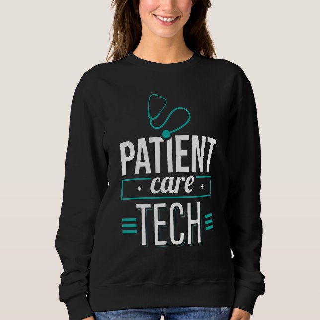 Sweatshirt Technicien en soins aux patients PCT Médicale Tech (Devant)