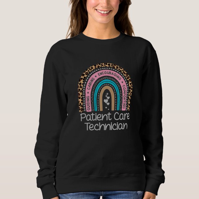 Sweatshirt Technicien en soins aux patients Rainbow Pct Tech  (Devant)