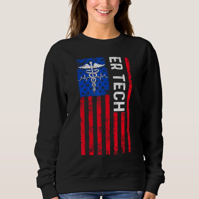 Sweatshirt Technicien Er Salle d'Urgence Tech 18 (Devant)