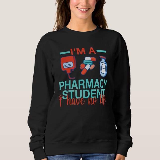 Sweatshirt Technicien étudiant en pharmacie Pharmacien Techni (Devant)