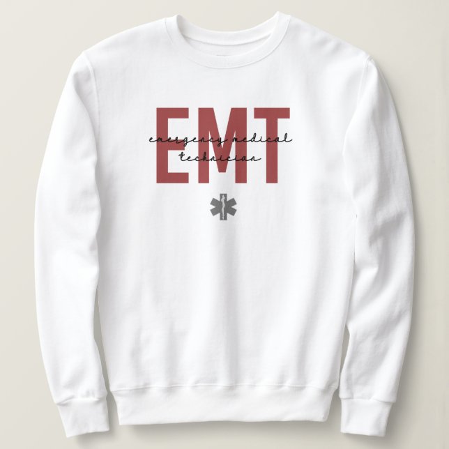 Sweatshirt technicien médical d'urgence (Design devant)