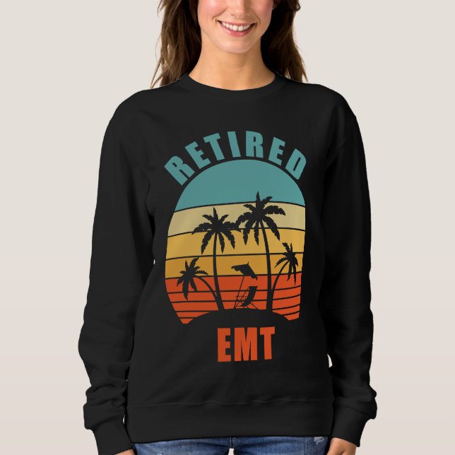 Sweatshirt Technicien médical d'urgence à la retraite Paraméd (Devant)