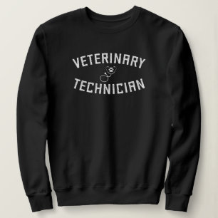 Sweatshirt Technicien vétérinaire   Vet Tech Paw Stethoscope