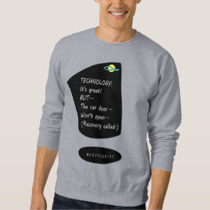 Sweatshirt Technologie automobile - Lettres blanches
