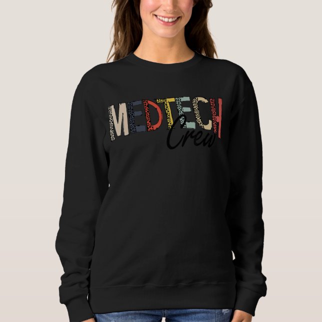 Sweatshirt Technologie Médicale Tech Crew Leopard Med Tech (Devant)