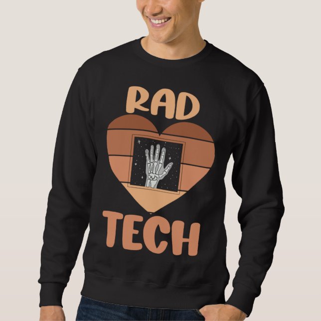 Sweatshirt Technologue en radiologie noire Semaine des techni (Devant)