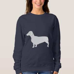 Sweatshirt Teckel en silhouette
