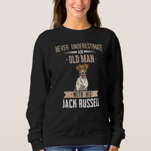 Sweatshirt Teckel Jack Russell Chien Vieil Homme