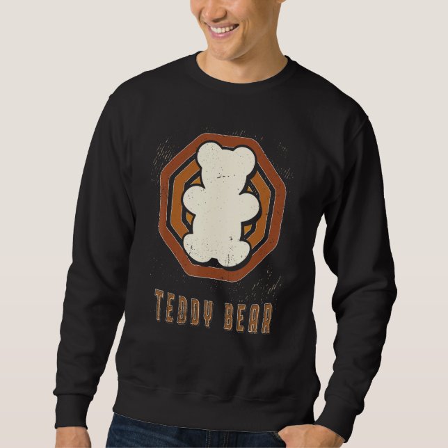 Sweatshirt Teddy Bear Vintage Retro Classic Love (Devant)