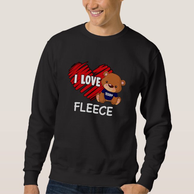 Sweatshirt Teddy Ours mignon Bébé Animal Love Cuddle Idée cad (Devant)